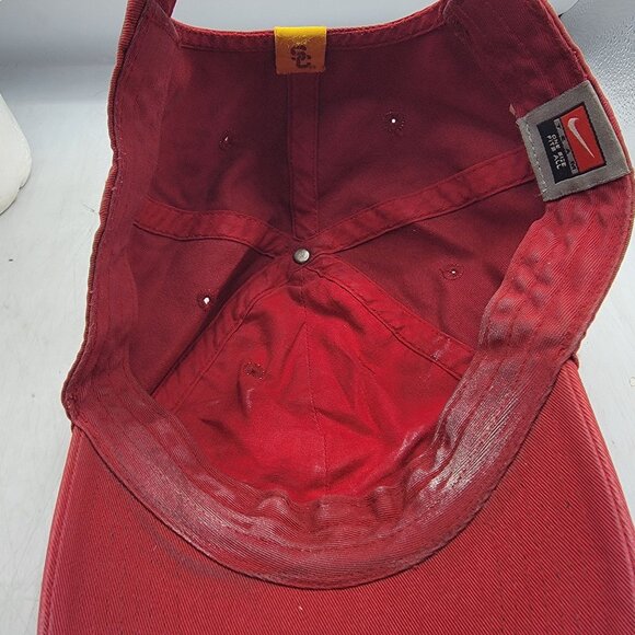 Nike USC Trojans Adults Red Hat Cap Adjustable Casual Outdoors Sports OSFA - Picture 8 of 11